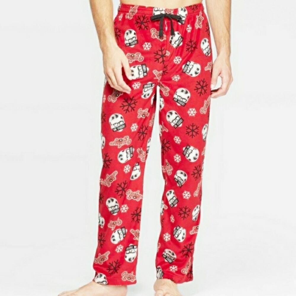 A Christmas Story Ralphie Christmas Red Fleece Pajamas Lounge‎ Pants Size XL